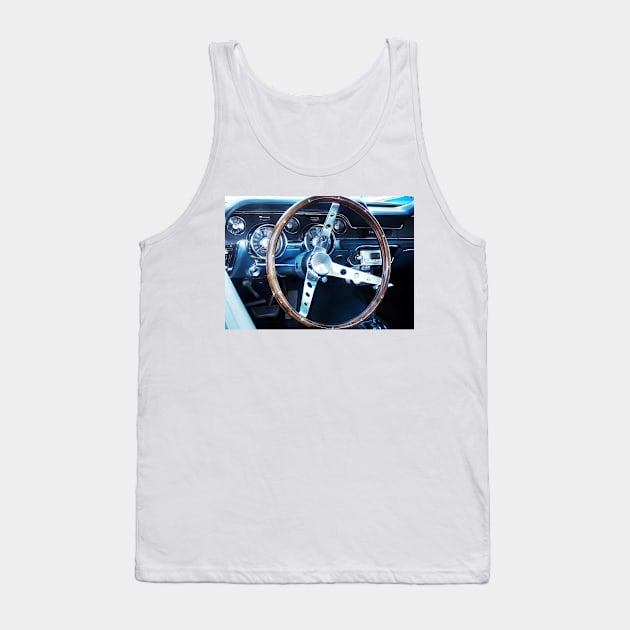 Steering wheel US car classic Tank Top by Beate Gube